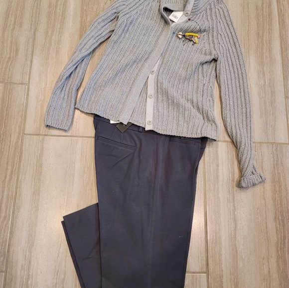 NWT Banana Republic Grey Pants Sz 14 - Picture 7 of 10